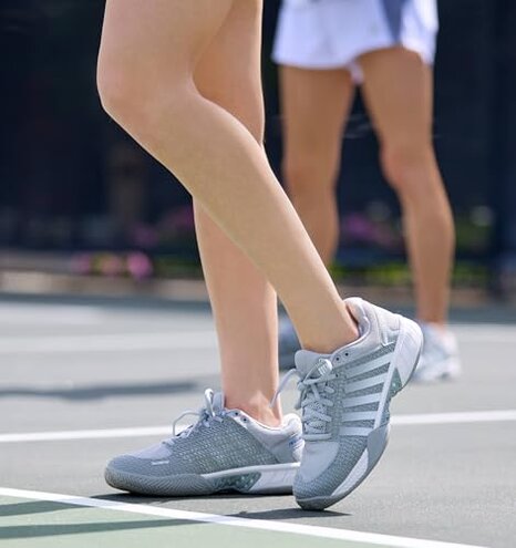 K-Swiss Women's Express Light Pickleball Shoe, Highrise/White, 9 M
