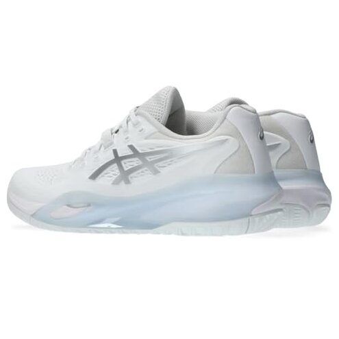 ASICS Women's Gel-Resolution X Tennis Shoes, 7.5, White/Pure Silver