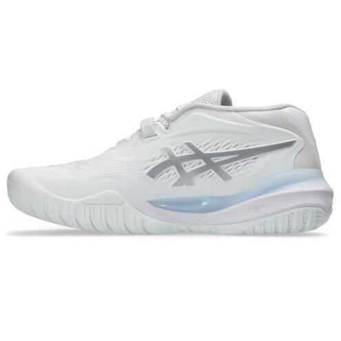 ASICS Women's Gel-Resolution X Tennis Shoes, 7.5, White/Pure Silver