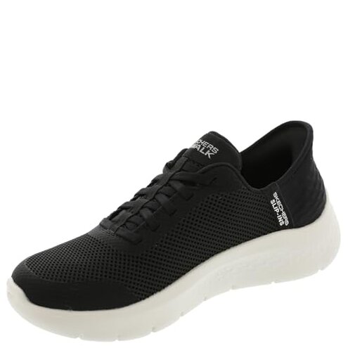 Skechers Women's Go Walk Flex Hands Free Slip-Ins - Grand Entry Sneaker, Black, 9 Wide US