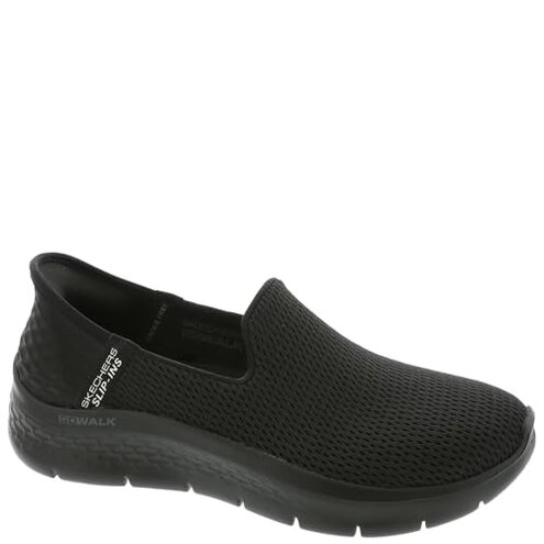 Skechers Women's Hands Free Slip-Ins Go Walk Flex-Relish Sneaker, Black, 8 US