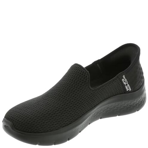 Skechers Women's Hands Free Slip-Ins Go Walk Flex-Relish Sneaker, Black, 8 US