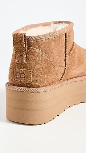 UGG Women's Classic Ultra Mini Platform Boot, Chestnut, 8