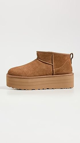 UGG Women's Classic Ultra Mini Platform Boot, Chestnut, 8