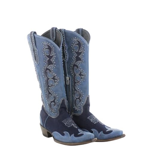 Old Gringo Ladies Rosemary Western Boots, Brass Brown Pink Floral, Goat Leather, Hand-Crafted Embroidered Design, 7 Inch Height (Brass/Pink, US Footwear Size System, Adult, Women, Numeric, Medium, 8.5)