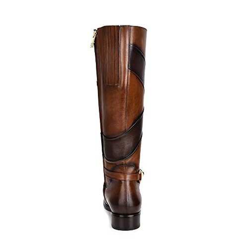 FRANCO CUADRA Women's Riding Boot in Genuine Leather Brown, 83TTSTS (US Footwear Size System, Adult, Women, Numeric, Medium, 10)