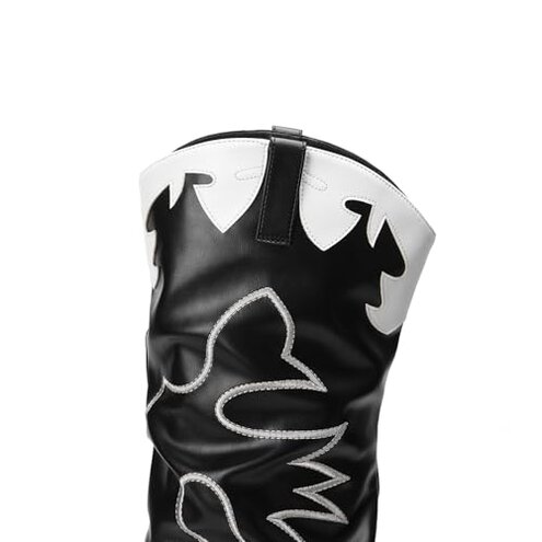 DREAM PAIRS Western Cowboy Boots Over The Knee Western Cowgirl Boots Women Thigh High Boots,Size 10,Black,SDOB2401W