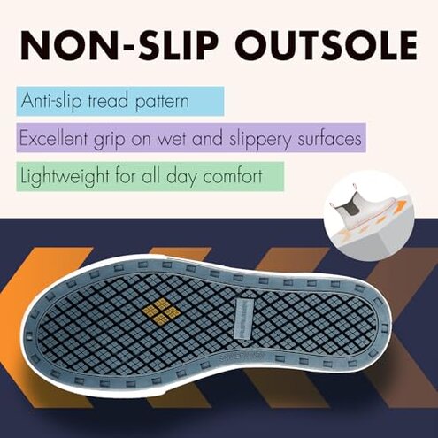 Furuian Women's Deck Boots Ankle Rain Boots Fishing Boots Rubber Waterproof Garden Shoes Slip-Resistant Outdoor Work Shoes, Grey, Size 8