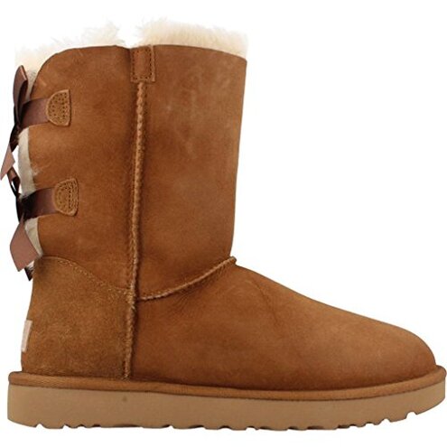 UGG Women's Bailey Bow Ii Boot, Chestnut, 08