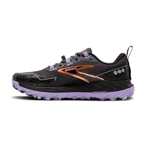 Brooks Women&rsquo;s Cascadia 18 Mountain Trail Running Shoe - Black/Blackened Pearl/Grey - 7.5 Medium