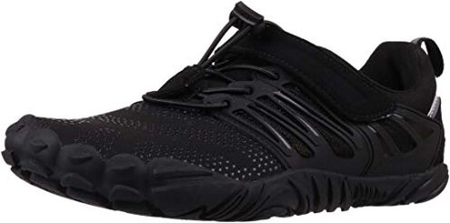 Joomra Women's Trail Running Minimal Shoes Cross Trainer Size 7.5-8 Trekking Toes Sports Ladies Hiking Workout Sneakers Whitin Barefoot Walking Footwear Black 38