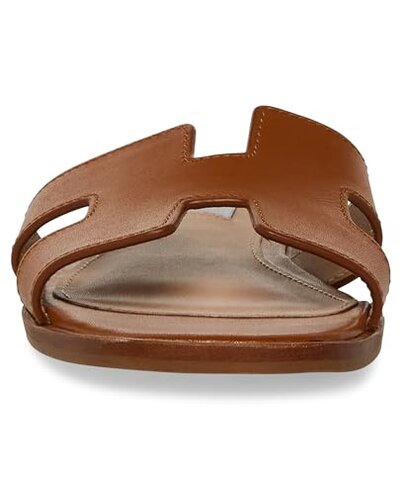 Steve Madden Women's Hadyn Sandal, Cognac Leather, 8