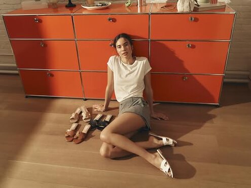 Steve Madden Women's Hadyn Sandal, Cognac Leather, 8