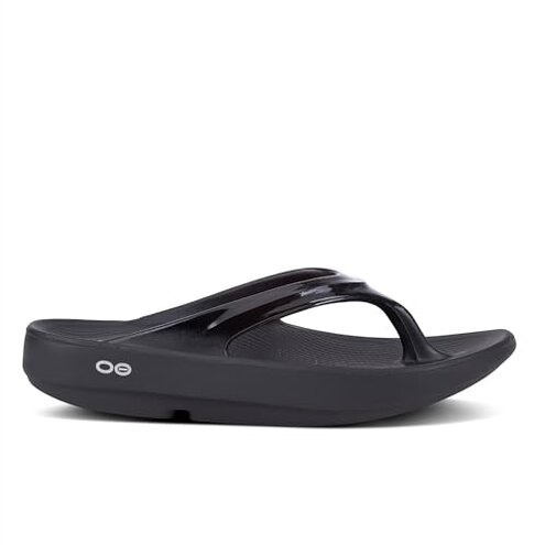 OOFOS OOlala Recovery Sandal, Black - Women’s Size 8