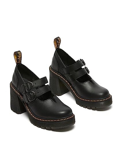 Dr. Martens, Womens Eviee Heeled Shoe, Black Sendal, 8