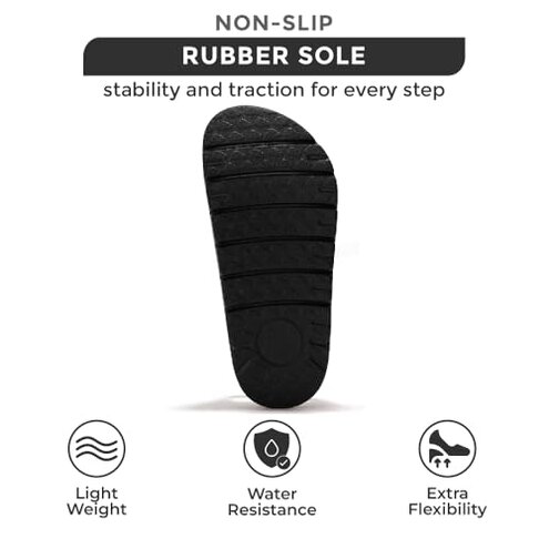 Project Cloud Genuine Leather Platform Sandals Women Footwear - Wedge Chunky Sandals Womens sandals with Memory Foam Insole and Cork Footbed (GREECECHUNKY, BLACKMONO, 8)