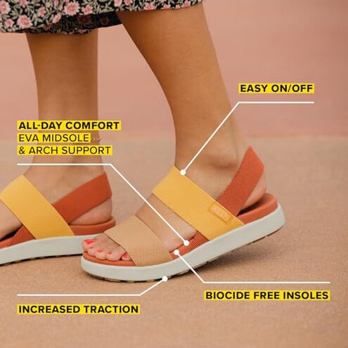 KEEN Women's Elle Backstrap Casual Platform Open Toe Wedge Sandals