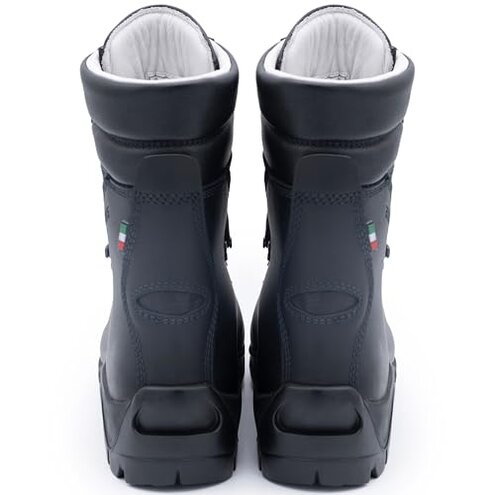 Drew's Boots Fire Hiker Wildland Firefighter Boots &ndash; Rugged, Full Leather Firefighting Boots for Comfort, Support, and Safety &ndash; Heat Resistant Work Shoes for Men, Black, 11 D