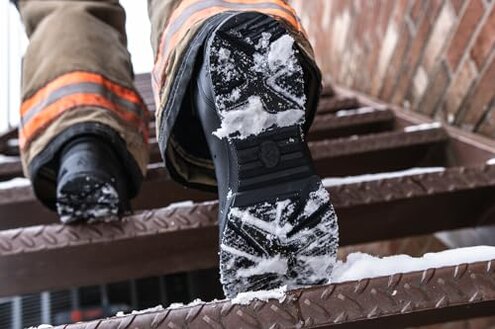 HAIX Fire Eagle Air Grip Xtreme Composite-Toed Waterproof Firefighting Boots with Extreme Grip Soles - Wide - 13.5