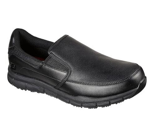 Skechers for Work Men's Nampa-Groton Slip On Food Service Shoe