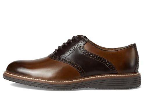 Johnston & Murphy Men's McGuffey Oiled Leather Plain Toe Casual Shoe, Tan Oiled Full Grain, 9.5 M