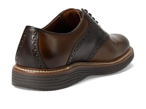 Johnston & Murphy Men's McGuffey Oiled Leather Plain Toe Casual Shoe, Tan Oiled Full Grain, 9.5 M