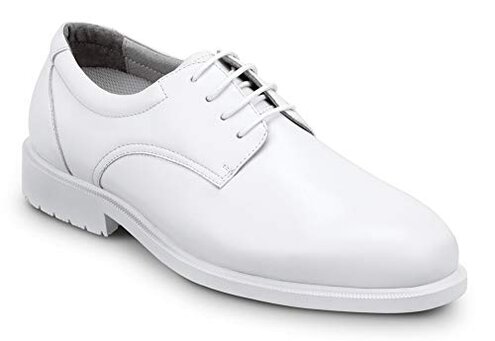 SR Max Arlington, Men's, White, Dress Style Soft Toe Slip Resistant Work Shoe (10.0 M)