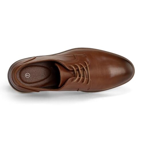 MERIDOS Men's Casual Oxfords Dress Shoes Business Formal Sneakers Brown