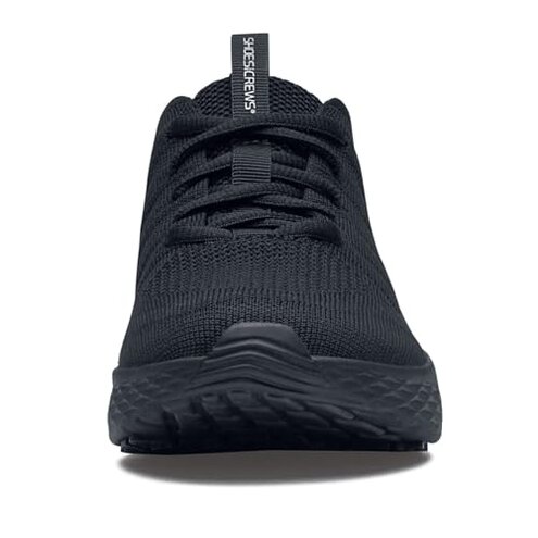 Shoes for Crews Women's Slip-Resistant Work Sneakers &ndash; Comfortable, Non-Slip Work Shoes for Women in Food Service, Healthcare, Hospitality - Everlight, Black, Size 8