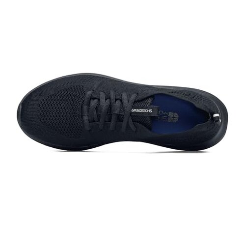 Shoes for Crews Women's Slip-Resistant Work Sneakers &ndash; Comfortable, Non-Slip Work Shoes for Women in Food Service, Healthcare, Hospitality - Everlight, Black, Size 8