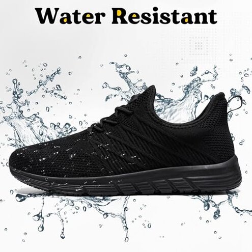 Taquco Non Slip Work Shoes for Women Slip On Sneakers Water Resistant Shoe Slip Resistant Food Service Waterproof Zapatos Antideslizantes para Mujer (Black,9)