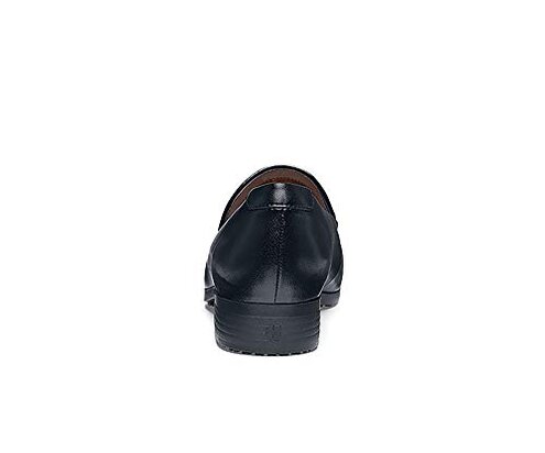 Shoes for Crews Women's Slip-Resistant Loafers - Comfortable, Non-Slip Work Shoes for Women in Food Service, Hospitality, Office Settings, Healthcare - Riley, Size 8 Black