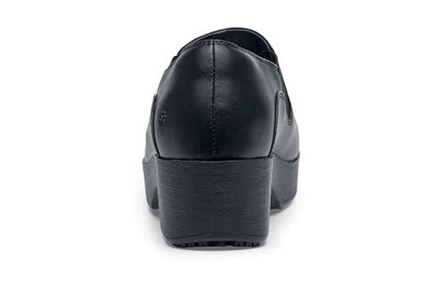 Shoes for Crews Women's Slip-Resistant Work Clogs - Comfortable, Non-Slip Slip-On Work Shoes for Women in Food Service, Hospitality, Maintenance & More Black Kelsey Size 9