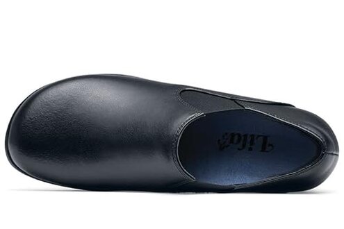 Shoes for Crews Women's Slip-Resistant Work Clogs - Comfortable, Non-Slip Slip-On Work Shoes for Women in Food Service, Hospitality, Maintenance & More Black Kelsey Size 9