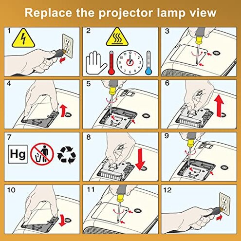YOSUN Projector lamp for Epson-Elplp97-V13h010l97 PowerLite Home Cinema ex3280 ex5280 ex7280 ex9230 ex9240 880x 119W 2200 2250 2350 Replacement lamp Bulb with Housing