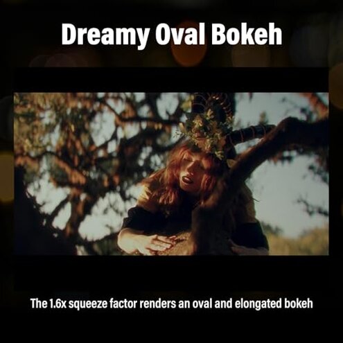 SIRUI Saturn 50mm T2.9 1.6X Full Frame Carbon Fiber Anamorphic Lens, Cine Lens for E Mount Cameras, Less Than 500g (Neutral Flare)