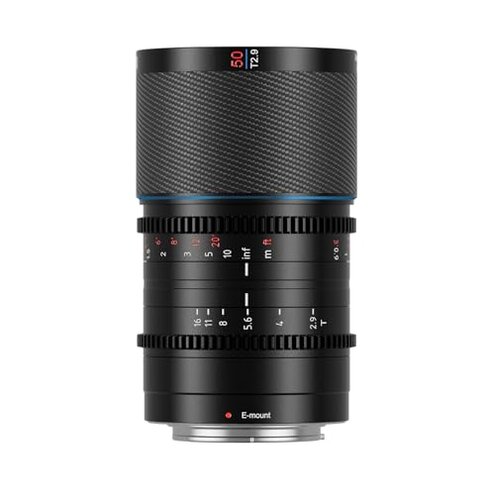 SIRUI Saturn 50mm T2.9 1.6X Full Frame Carbon Fiber Anamorphic Lens, Cine Lens for E Mount Cameras, Less Than 500g (Neutral Flare)