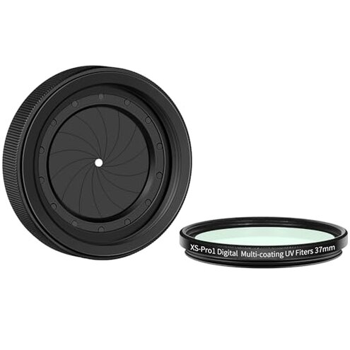 Adjustable 1.5-26mm iris Diaphragm Filter Cover Set M30 to M37 Iris Aperture Diaphragm Adapter Optical Diaphragm Lens Module Adapter Ring PVS-14 PSV14 Optics