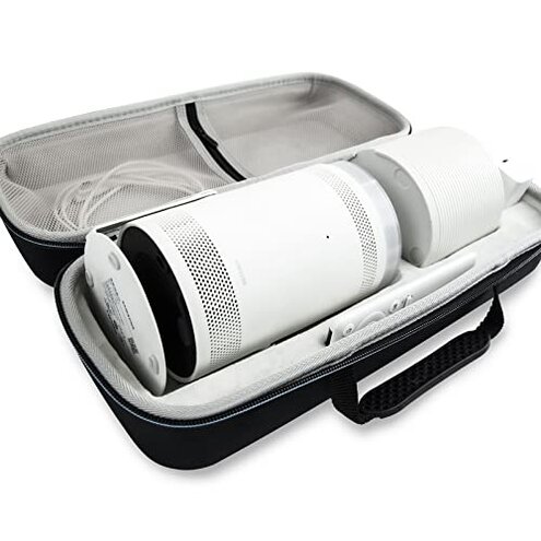 Carrying Case for Samsung The Freestyle Projector,Compatible with The Freestyle Smart Portable Projector/The Freestyle 2nd Gen Projector 360&deg;All-Round Hard EVA Protection Storage Box Travel Bag