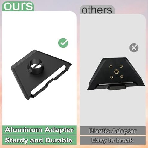 Gen 3 Mount for Starlink, Adjustable Wall /Roof Mounting Kit Compatible with V3 Starlink Standard Dish【Include Aluminum Gen 3 Pipe Adapter】