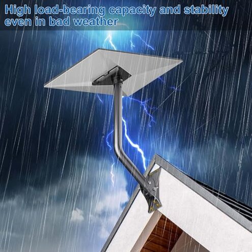 Gen 3 Mount for Starlink, Adjustable Wall /Roof Mounting Kit Compatible with V3 Starlink Standard Dish【Include Aluminum Gen 3 Pipe Adapter】