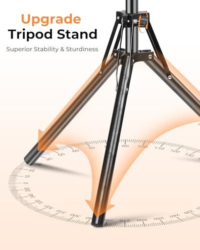 Starlink Mini Tripod Mount with Adapter, 3 Level Adjustable Height and 360&deg; Tilt Compatible with Starlink Mounting Kit, Starlink Mini Mount Adapter with Sturdy& Stability for Outdoor Camping, RV