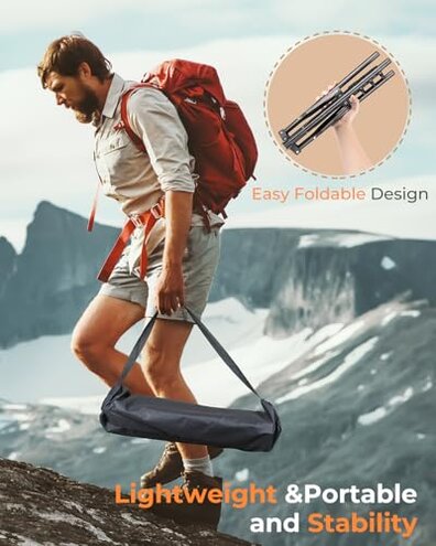 Starlink Mini Tripod Mount with Adapter, 3 Level Adjustable Height and 360&deg; Tilt Compatible with Starlink Mounting Kit, Starlink Mini Mount Adapter with Sturdy& Stability for Outdoor Camping, RV