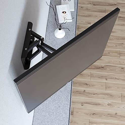 ECHOGEAR Extendable Tilting TV Wall Mount for 32 to 90" Screens up to 110lbs - Reduce Glare w/ 5.2" Extension for 12 deg Tilt - Universal TV Mount w/ 3-Step Install & Included Hardware &ndash; UL Listed