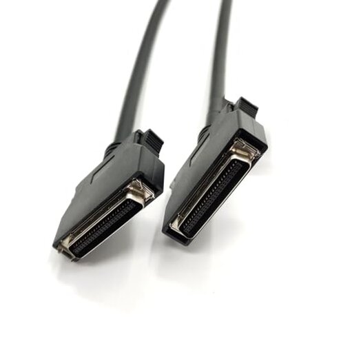 GXMRHWY SCSI HPCN 50Pin Male to HPCN 50Pin Male Straight Cable with Shrapnel Type Interface 3Meter