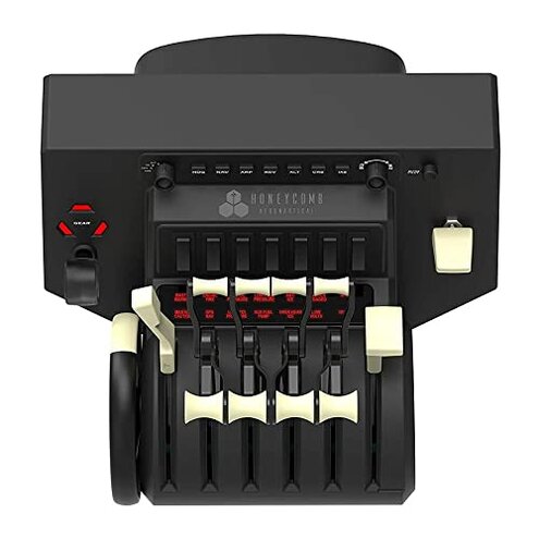 Honeycomb Bravo Throttle Quadrant &mdash; Flight Simulator Controls w/Autopilot, Annunciator Panel, Gear, Flaps, Trim Wheel &mdash; All-in-One Cockpit System w/Configurable Throttle Setup