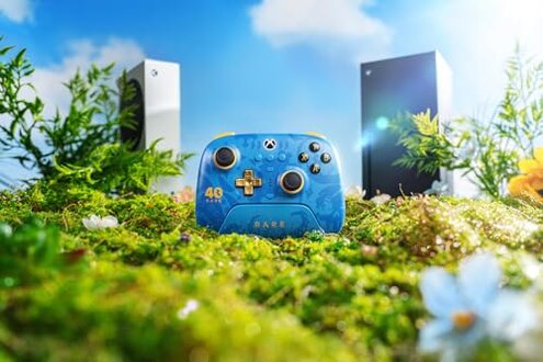 8BitDo Ultimate 3-mode Wireless Controller for Xbox, Hall Effect Joysticks, Pro Back Buttons, Compatibility with Xbox Series X|S & Xbox One, Apple, Windows PC & Android - Rare 40th Anniversary Edition