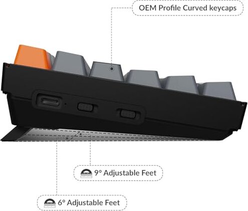 Keychron K4 96% Layout 100 Keys Wireless Bluetooth 5.1/Wired USB Mechanical Gaming Keyboard with Gateron G Pro Brown Switch White LED Backlight N-Key Rollover for Mac Windows PC-Version 2