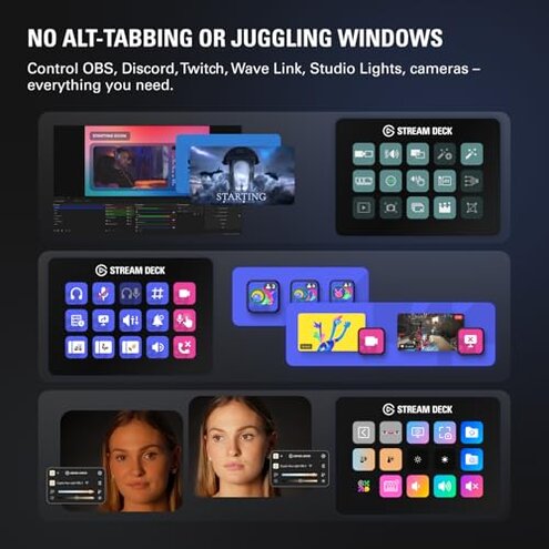 Elgato Stream Deck MK.2 &ndash; Studio Controller, 15 macro keys, trigger actions in apps and software like OBS, Twitch, ​YouTube and more, works with Mac and PC