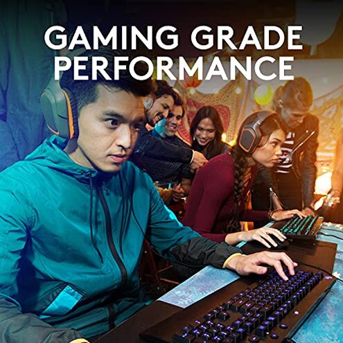 Logitech G213 Prodigy Wired Gaming Keyboard, LIGHTSYNC RGB Backlit Keys, Spill-Resistant, Customizable Keys, Dedicated Multi-Media Keys &ndash; Black
